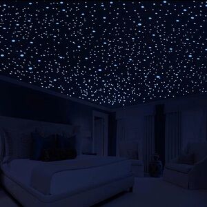 Glow-in-the-Dark Star Ceiling Stickers 1000+pieces